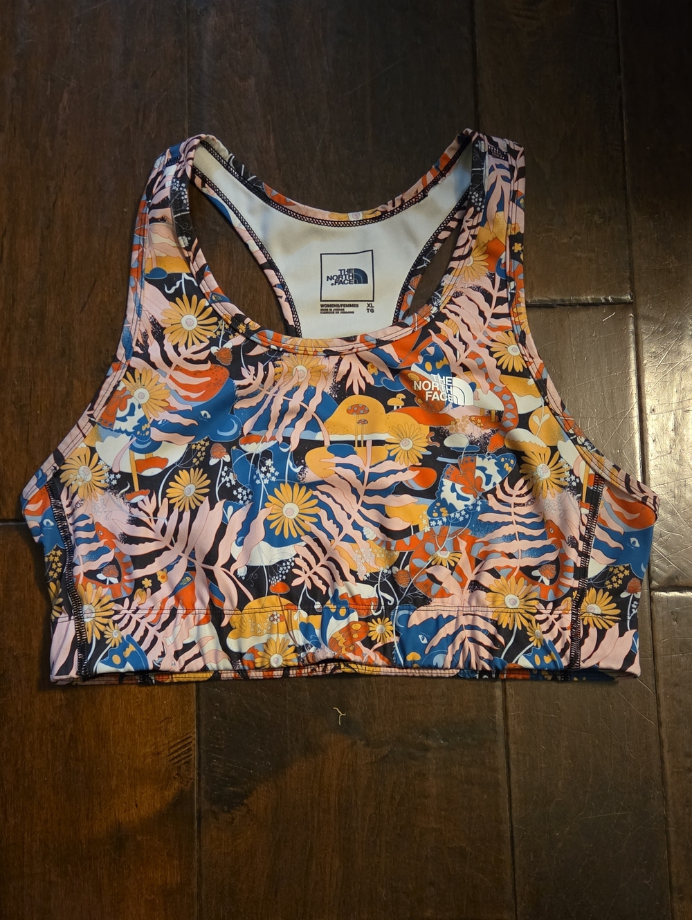 Mushroom Floral Sports Bra